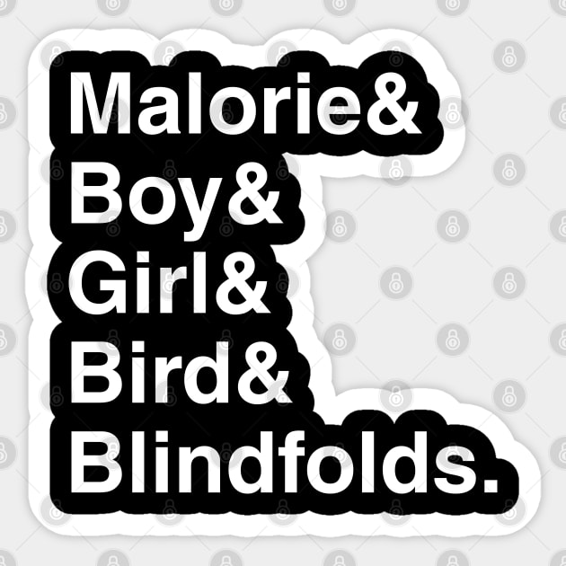 Bird Box Characters Sticker by eightrobins